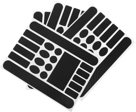 BRIGHTFUFU Protectors Bike Protector 4 Bögen Fahrradrahmenaufkleber Schwarz - Kratzschutzfolie Fahrradrahmenband Mountainbike-Rahmen Kratzfest Einfache Anwendung