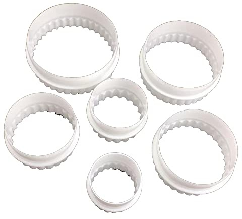 THINCAN Stampo per biscotti Rotondo/Piatta, Stampo per dolci in plastica per cupcake decorazione cucina