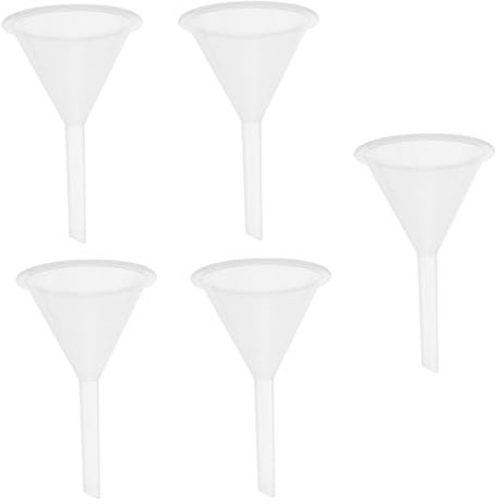Embudo Pequeño de Plástico de 60ml, Juego de 5 Piezas