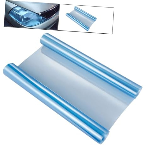 JUMPLAWN Pegatina de Vinilo para Coche 30X100Cm Lámina para Faros y Luces Traseras Resistente al Decorativa y Protectora Calcomanías Antirrayaduras para Automóviles