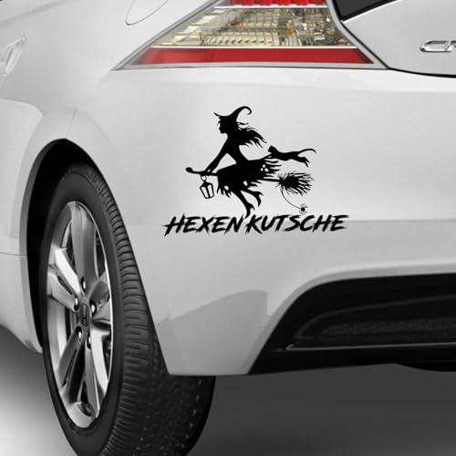 Pegatina Promotion Hexenkutsche Hexen Besen Witch Hexe Besen Aufkleber Sticker Autoaufkleber Farbe &Größe wählbar Auto Tuning