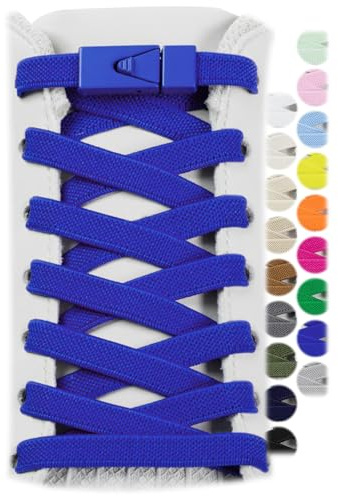 Stepace 8mm Cordones Elásticos Sin Lazo Zapatillas Deportivas | 2 pares,elástico duradero,talla única 120cm,cómodo,seguro,fácil de poner,perfecto para deporte y paseos diarios.