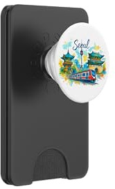Seoul South Korea Classic Everyday Travel PopSockets PopWallet for MagSafe