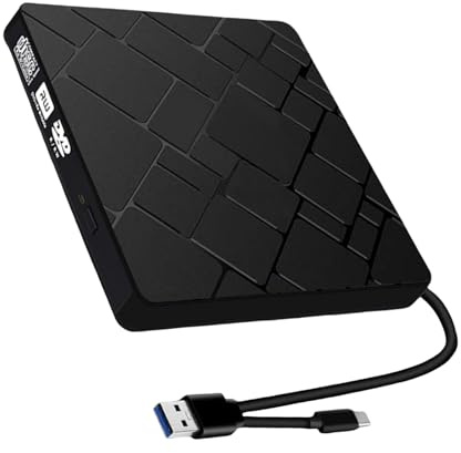 ZYMIADOU Portatile DVD Esterni RW Drive USB3.0 Tipo C Ottiche Bruciatori Per Laptop Desktop Viaggio Friendly Cd/DVD Esterni Masterizzatori