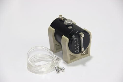 HCGX 70 ml Kraftstofftank aus Metall mit Ölstandsanzeige for Benzinmotor, DIY-Fernbedienung, Hydraulikbagger, Auto, Boot, Modell(C)
