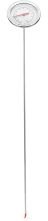 LALAFINA Edelstahl Gartenthermometer 50cm Sondentyp Kompost und Bodentemperaturmesser mit Physikalischer Induktion für Gartenpflanzen und Umpflanzung