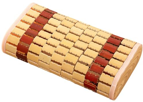PONDON Cuscino per sauna, raffreddamento ergonomico del legno, comfort di lusso, 19 x 35 x 8 cm, per la casa