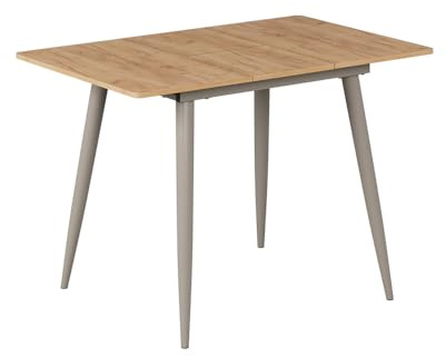 Vicco tavolo da pranzo allungabile Beaver Rovere dorato/Grigio 80-110x70 cm