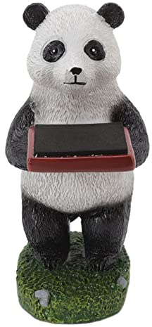 Klockställ i harts Handgjord statyettmodell Dekorativt klockställ för hemmakontorsbutik (Panda)