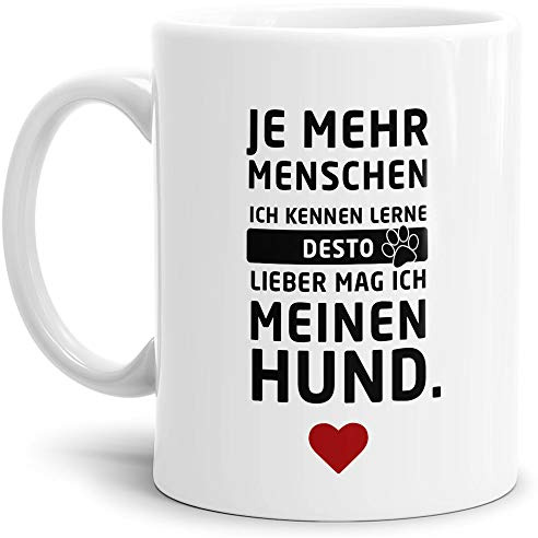 Tasse mit Spruch Mein Hund - Kaffeetasse/Mug/Cup - Qualität Made in Germany