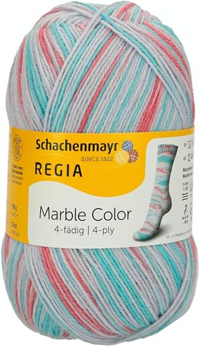 Regia Schachenmayr 4-Fädig Color, 100G Bianco Marble Handstrickgarne