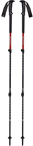Black Diamond Trail Back Trek Poles Bâtons de randonnée Mixte Adulte, Rouge (Octane), 63-140 cm