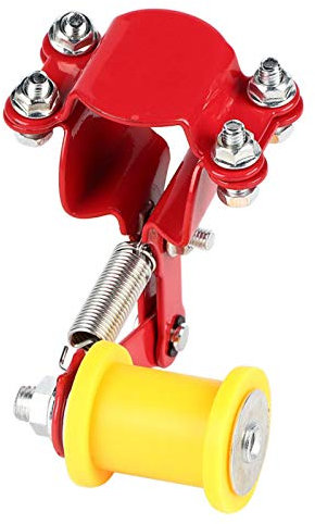 Tensor de cadena de ajuste, Akozon la guía de cadena ajusta automáticamente el tensor Tensor de cadena de motocicleta Perno tensor de cadena de ajuste elástico antideslizante(rojo)