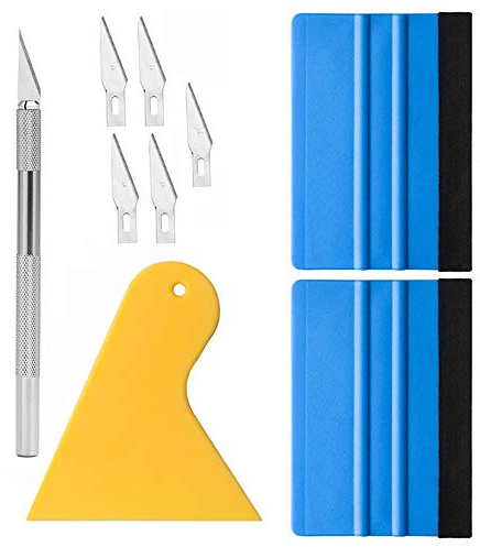 Gebildet Fensterfolien-Tönungswerkzeug Tapeten Werkzeuge Bastelwerkzeuge mit Filzrakel, Trimmwerkzeug für Selbstklebende Folien, Autovinyl, Scheibentönung, Bastelarbeiten