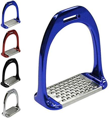 JA Horse Aluminium Steigbügel Balance rutschfeste Einlagen stabile (blau)