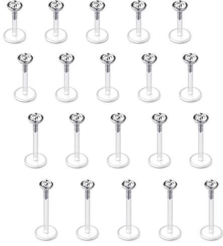 Vcmart Lippenstäbe aus Kunststoff, Lippenstäbe, 16 g, 6/8/10 mm, Bioflex, flexibel, Monroe, 20 Stück, Kunststoff