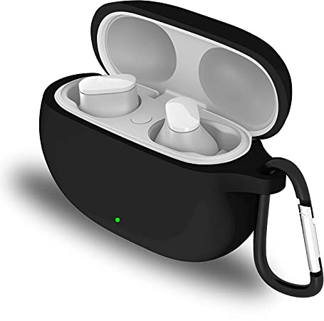 Protective Case for Beats Studio Buds/Beats Studio Buds + 2023, Cover with Clip, Silicone Case Keychain Compatible with Beats Studio Buds/+, Protector Cover Keyring Shockproof, NOT Include Earbuds