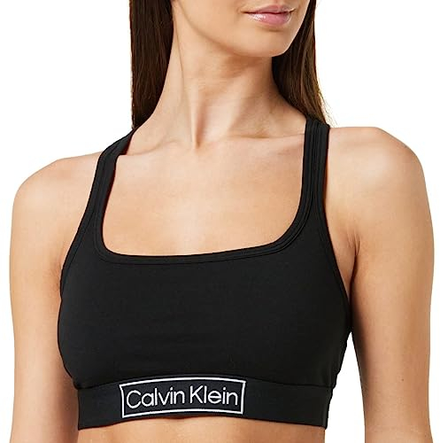 Calvin Klein Damen BH Bralette Stretch, Schwarz (Black), M