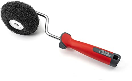 L’OUTIL PARFAIT Eckenroller Spachtel Roller Rollspachtel Beschichtungsroller für Spachtelmasse inkl. Bügel 2K