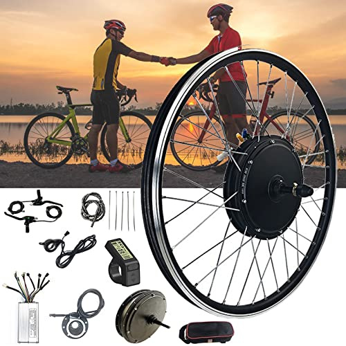 TOOJUN Hochleistungs-48-V-Elektrofahrrad-Umrüstsatz 1000W 1500W Elektrofahrrad-Zubehörteile Hinterradmotor-Kit,48V/1500W-24inch