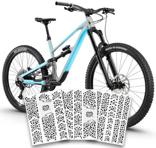 unleazhed Bike Protection BP01 MATT | Rahmenschutzfolie für Fahrräder| Made in Germany| E-Mountainbikes | 33 -teiliges komplett Rahmenschutz-Set