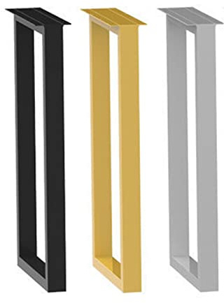 Tischbeine Tischkufen, Tischuntergestell 30*70cm,30*100cm, Esstischgestell, Möbelkufen Metall, Tischbeine Für Couchtisch, Vierkantprofilen, Tragendes Tischgestell, 1 Stück ( Color : Silver , Size : W4