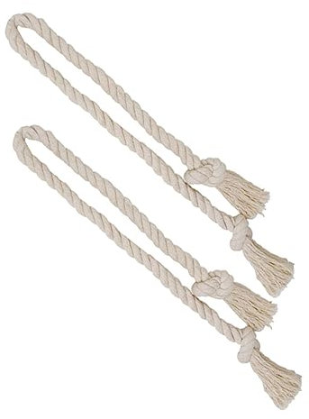 Hoement 2stücke Baumwollseil Vorhangbinder Vintage Raffband Gardinenhalter Halter Für Verschiedene Vorhangstärken Einfach Zu Bedienen Und Verschönern Ihrer Vorhänge Und Gardinen