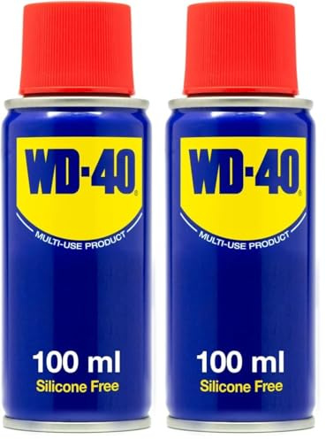 WD-40 Multi-Use Toolbox Size Spray Can 100ml Twin Pack: The Ultimate Lubricant, Rust Protector and Penetrant
