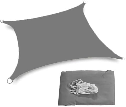 Tissus Pare-Soleil Voiles d'ombrage Voile d'ombrage imperméable 420D for jardin Jardin ExtéRieur, plage, camping, terrasse, piscine, auvent, tente, parasol. RéSistant Aux UV Schirmstoff ( Color : Gr�