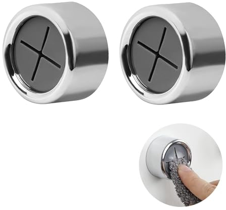 DOETYD 2 PCS Round Plastic Hooks with Adhesive,No Drilling Towel Holder Mounted Door Wall for Bathroom Kitchen Bedroom