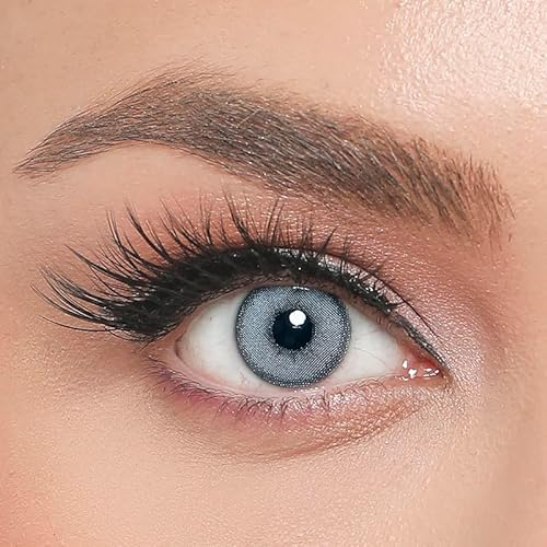 ICONIC farbige Kontaktlinsen ICEBLUE – stark deckende Monatslinsen für 3 Monate in Hellbraun & Bronze, besonders natürliches Ergebnis für alle Augen - 1 Paar…