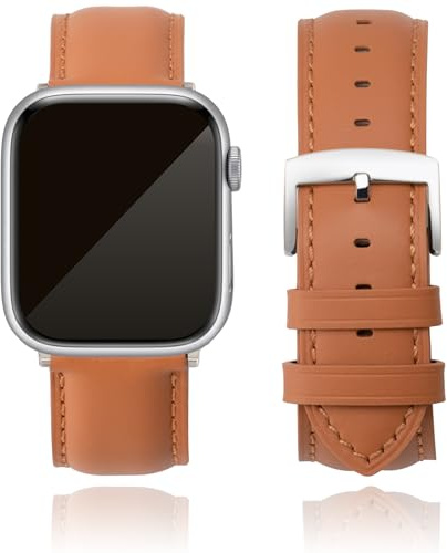 CORROPELLE Uhrenarmbänder Kompatibel mit Apple Watch Leder Armband 49mm 46mm 45mm 44mm 42mm 41mm 40mm 38mm, Hochwertig Leder Ersatz Armband für iWatch Serie 11 10 9 8 7 6 5 4 3 2 1 SE1/2/3 Ultra1/2/3