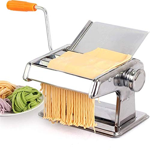 CCKUHN Manuelle Nudelmaschine aus Edelstahl, Fettuccine, Spaghetti, Lasagne, Ravioli, Tagliatelle, Teigrollenpresse