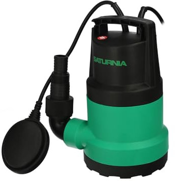 Bomba Aguas Sucias Sumergible 250W. 5.500 lts/hora, Profundidad 5 Mts, Elevación 4,5 mts. Particulas max. Ø 2-3 mm.