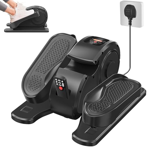 HOFTME Ellipsentrainer im Sitzen,Crosstrainer,Beintrainer, Einstellbarer Geschwindigkeits Cross Trainer mit Fernbedienung, Sitzende Pedaltrainer für Senioren und Erwachsene