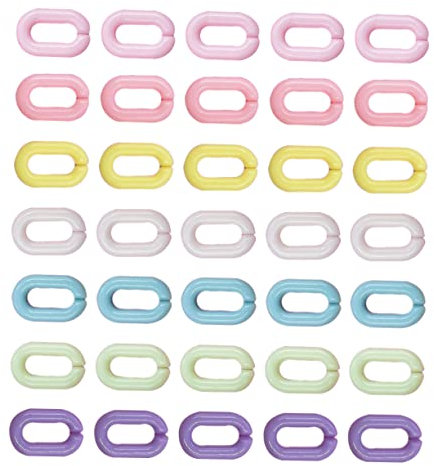 BELLIFFY 800stücke Verbindungsringe Ovalform Bunte Verbindungselemente Für Brillenketten Handytaschen Hosenketten Und Für Kreative Bastelprojekte