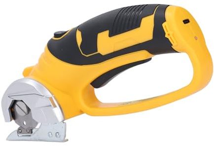 Cordless Electric Scissors, Rechargeable Cardboard Box Cutter Fabric Scissor with Safety Lock and Light, Power Cutter for Leather Carpet Plastic Cutting,Sewing,Crafting