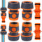 4 piezas Conector Manguera Jardin,Conector rápido manguera 19 mm 3/4 ,Conector de Manguera Rapido,Conectores Manguera Jardin Adaptador Universal,para Jardines,Autos,Mascotas