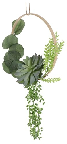 MAGICLULU Guirnalda De Suculentas Artificiales Decorativas Colgante para Decoración De Pared Dormitorio Vegetación Artificial De Pared