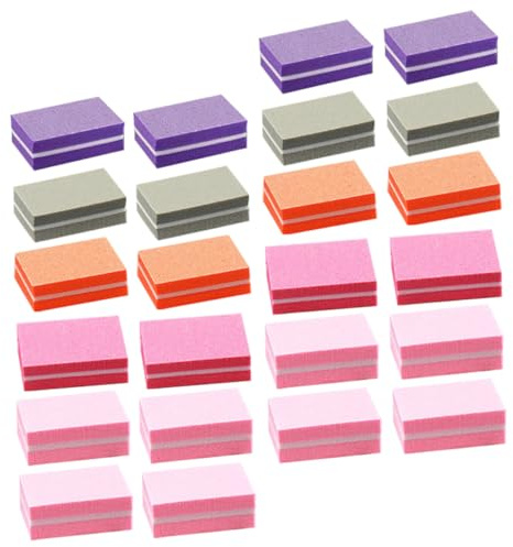 PACKOVE 50 Piezas de Lima y Pulidor de Uñas de Esponja, Bloque Flexible para Manicura, Fácil de Usar, Adecuado para Uñas Acrílicas y Gel, para Uso en Casa y Viaje