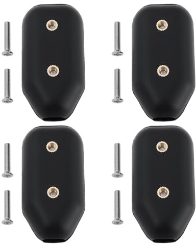 OTOTEC 4 x Seilklemmen, 3/8 Zoll, Kunststoff-Kabelverbinder mit Schrauben, kompatibel mit 7–8 mm Nylon oder geflochtener Kordel