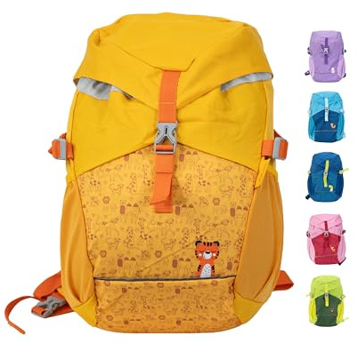 Fabrizio® Children's Backpack 12L - Lightweight & Robust Backpack for Children from 6 Years - Padded Straps & Chest Strap - Lots of Storage Space & Reflective Elements - Perfect for Hiking Trips - Sun