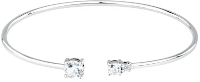 Morellato Bracciale Donna in Argento 925% riciclato con Zirconi, Rigido, Collezione TESORI - SAIW293