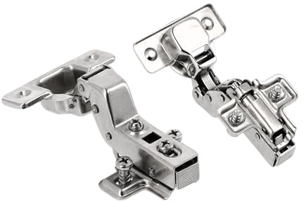 GTV Bisagras de Cazoleta con Cierre Suave, Modelo INHC, Montaje Clip-On, Ajuste 3D, Cazoleta 35mm, Durabilidad 80.000 Ciclos, Para Muebles de Cocina, Set de 2