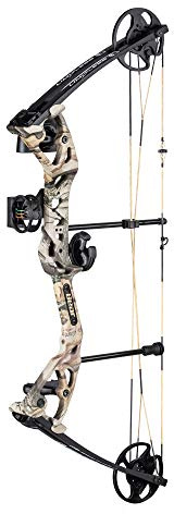 Bear Archery Limitless Youth Compound Bow, 25–50 lb. Draw Weight, 19–29” Draw Length, Ready-to-Hunt Trophy Ridge Package: Bow Sight, Whisker Biscuit Arrow Rest®, Quiver, God's Country Camouflage