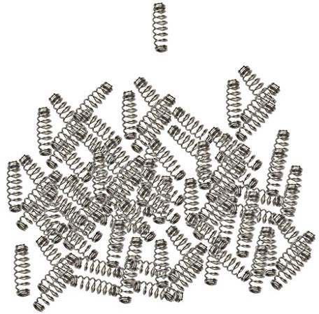 Perfeclan 100pcs aus aus Wirbelhaken Angelhaken Feder, Angeln Zubehör