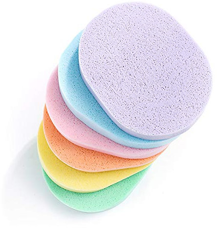 6 piezas esponja facial fina perla lavado cara esponja limpieza profunda bebé se puede bañar en espuma con lavado grueso cara