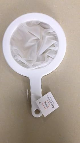 Sasha Square Kitchen Ultra-Fine Nylon Mesh Strainer I Plastic Sieve Fine Mesh Filter Spoon For Soy Milk Coffee Filter Milk Yogurt Juice Kefir Honey Wine coladores de cocina Kitchen Gadgets (400 Mesh)