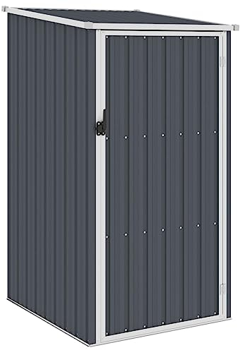 vidaXL Gerätehaus ohne Boden Geräteschuppen Garten Schuppen Gartenhaus Gartenschrank Geräteschrank Anthrazit 87x98x159cm Verzinkter Stahl