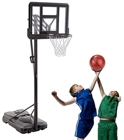 Basketballkörbe Kinder Erwachsener Jugend-Basketballkorb, Höhenverstellbares Tragbares Dunk-Spielgerät, 230-305cm